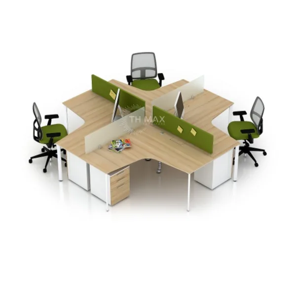 Cụm bàn làm việc 4 người TH MAX BC4 - 15