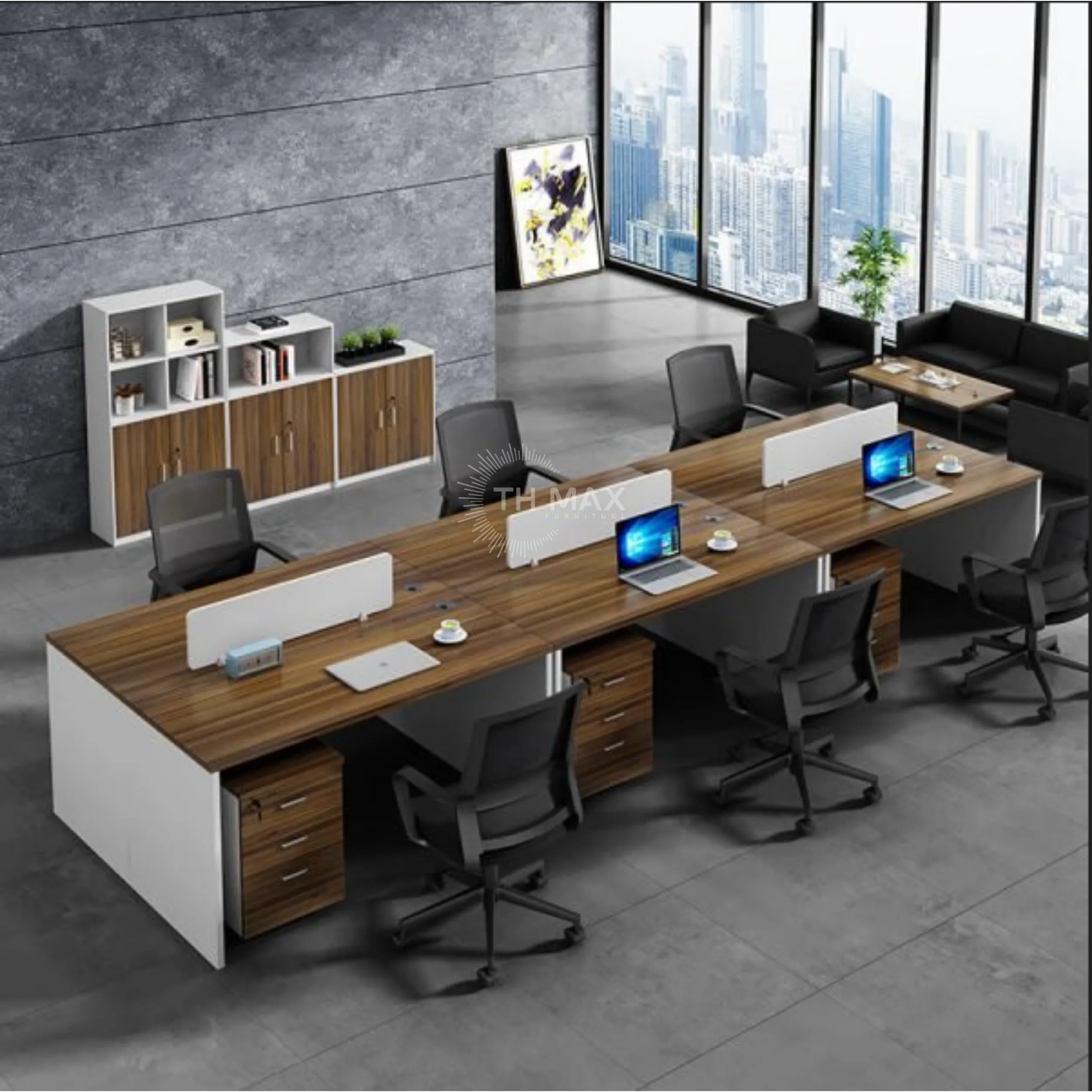 Cụm bàn làm việc 6 người TH MAX BC6 - 06 Cụm bàn làm việc 6 người TH MAX BC6 - 06