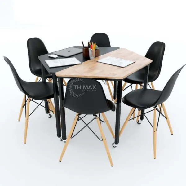 Bàn họp văn phòng chân sắt TH MAX BHCS - 01