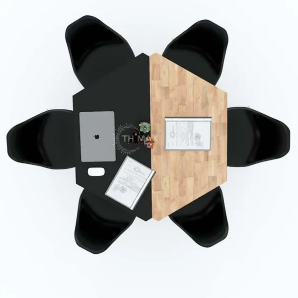 Bàn họp văn phòng chân sắt TH MAX BHCS - 01