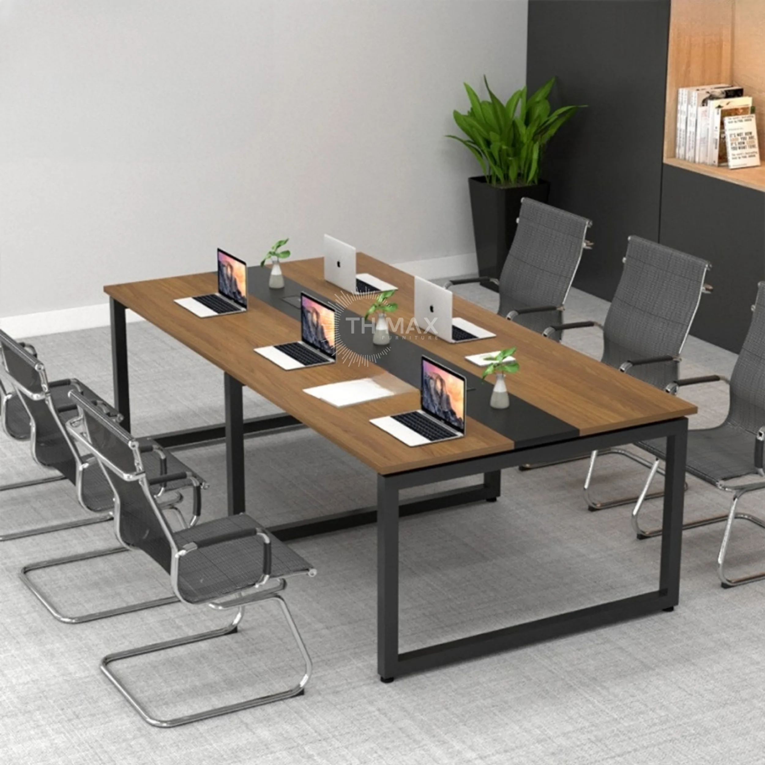 Bàn họp văn phòng chân sắt TH MAX BHCS - 02 Bàn họp văn phòng chân sắt TH MAX BHCS - 02