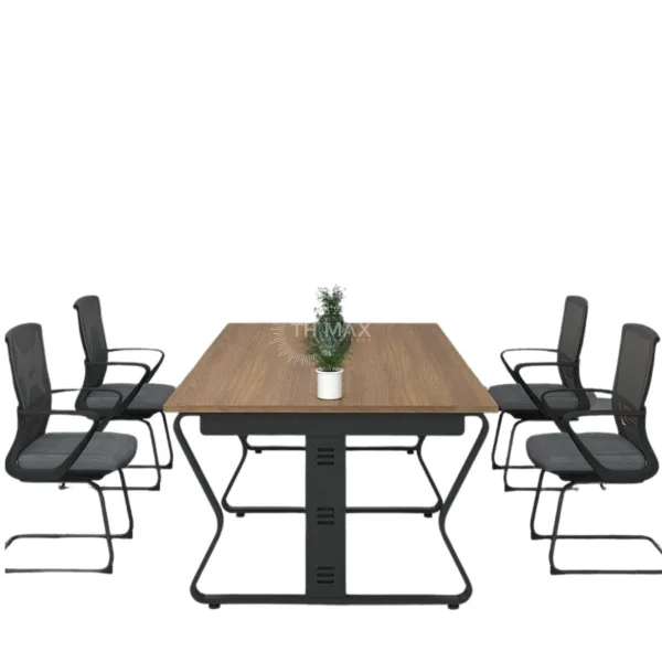 Bàn họp văn phòng chân sắt TH MAX BHCS - 06