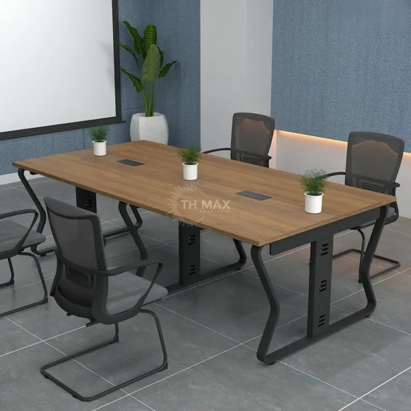 Bàn họp văn phòng chân sắt TH MAX BHCS - 06