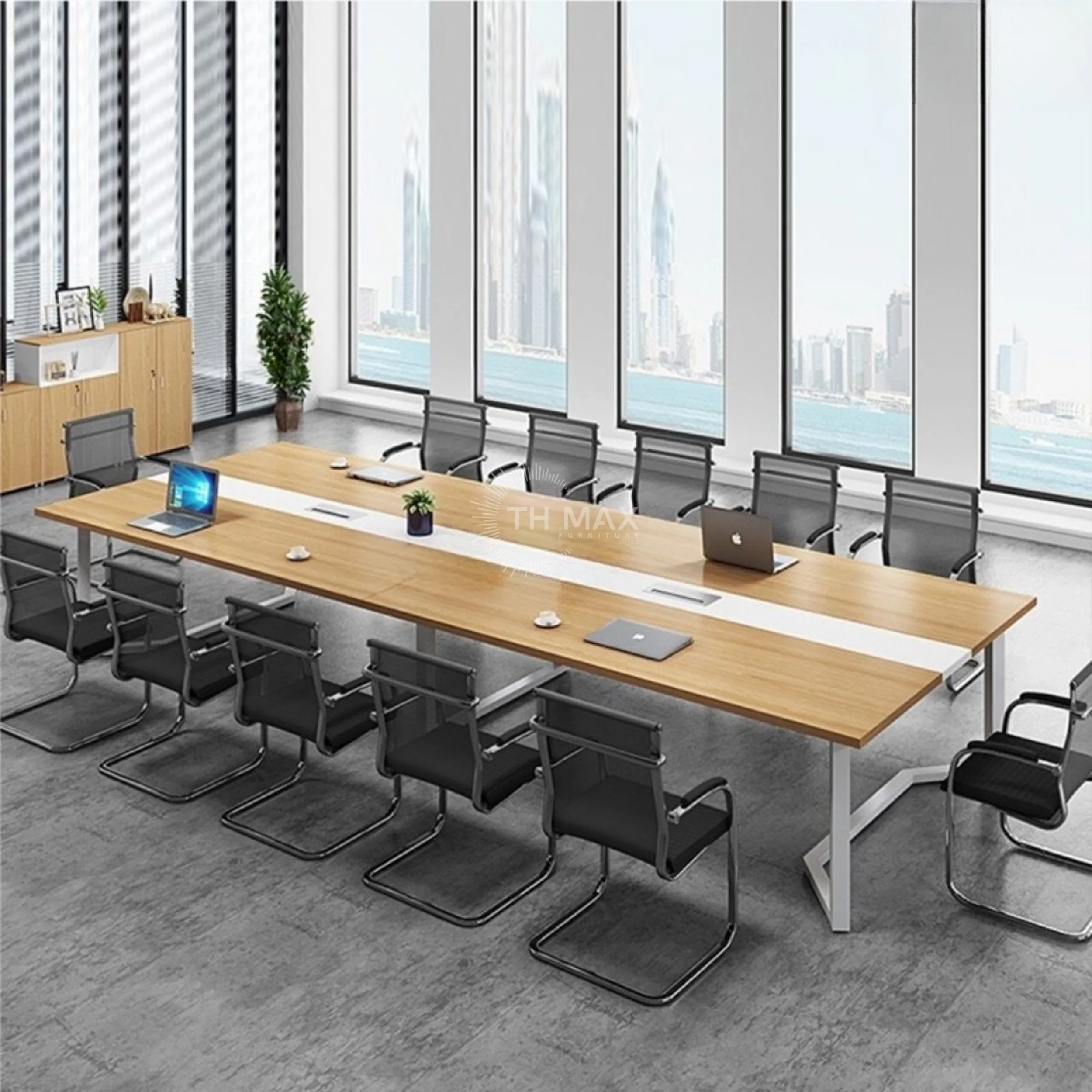 Bàn họp văn phòng chân sắt TH MAX BHCS - 10 Bàn họp văn phòng chân sắt TH MAX BHCS - 10