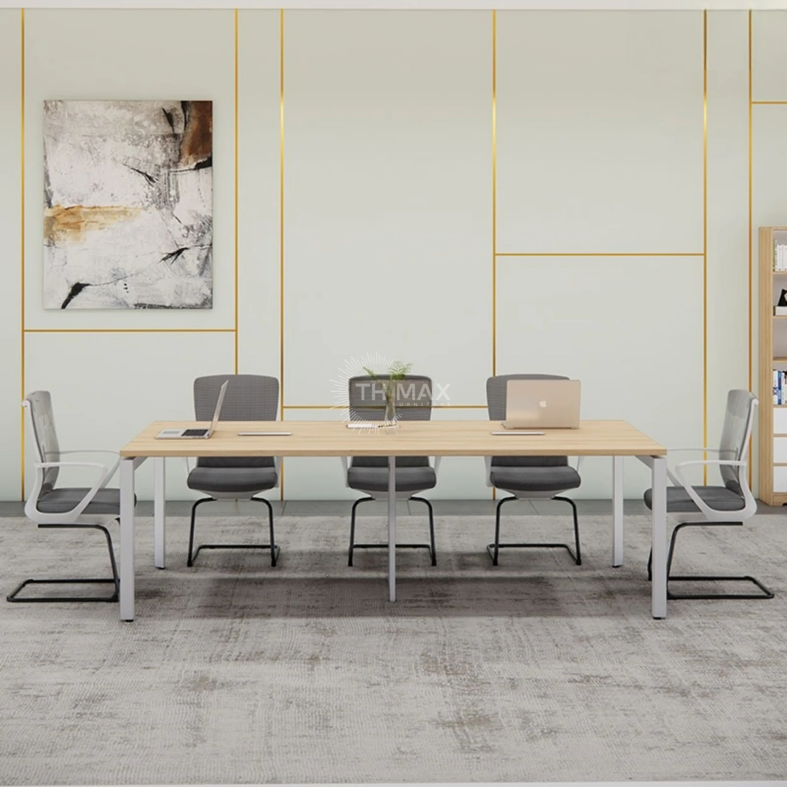 Bàn họp văn phòng chân sắt TH MAX BHCS - 14 Bàn họp văn phòng chân sắt TH MAX BHCS - 14