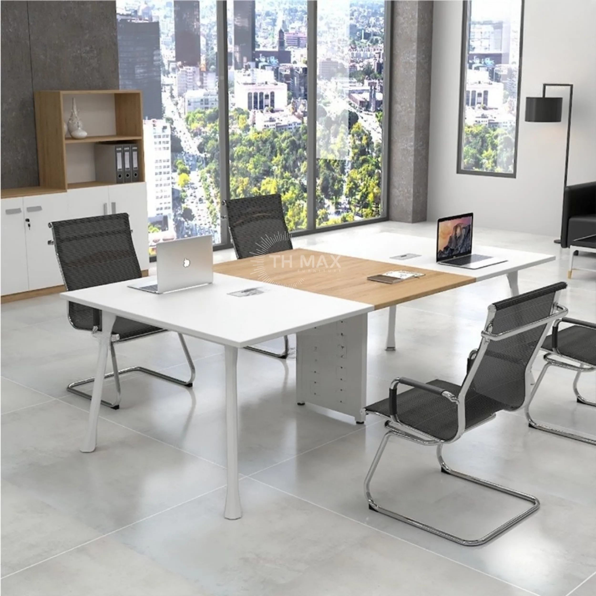 Bàn họp văn phòng chân sắt TH MAX BHCS - 30 Bàn họp văn phòng chân sắt TH MAX BHCS - 30