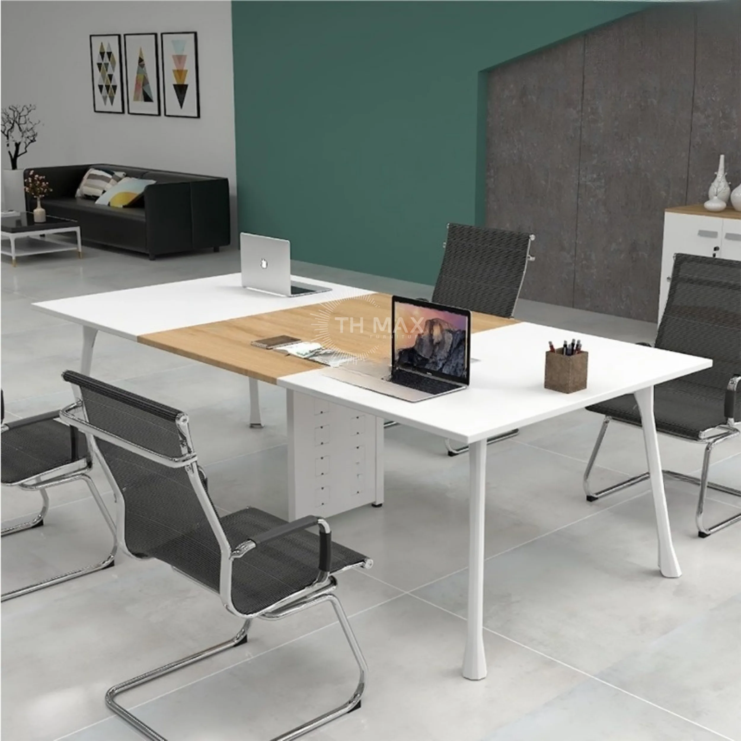 Bàn họp văn phòng chân sắt TH MAX BHCS - 30 Bàn họp văn phòng chân sắt TH MAX BHCS - 30
