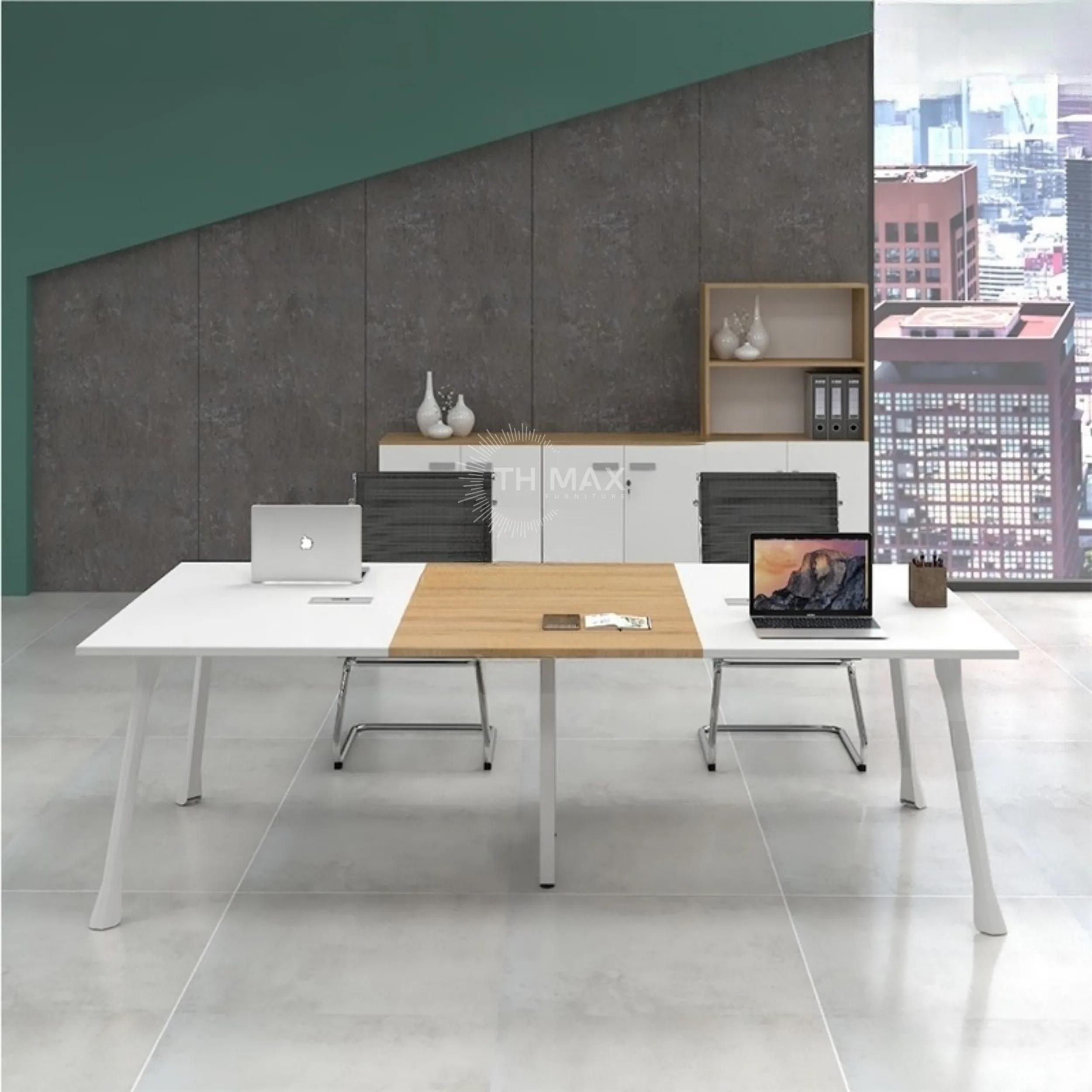 Bàn họp văn phòng chân sắt TH MAX BHCS - 30 Bàn họp văn phòng chân sắt TH MAX BHCS - 30
