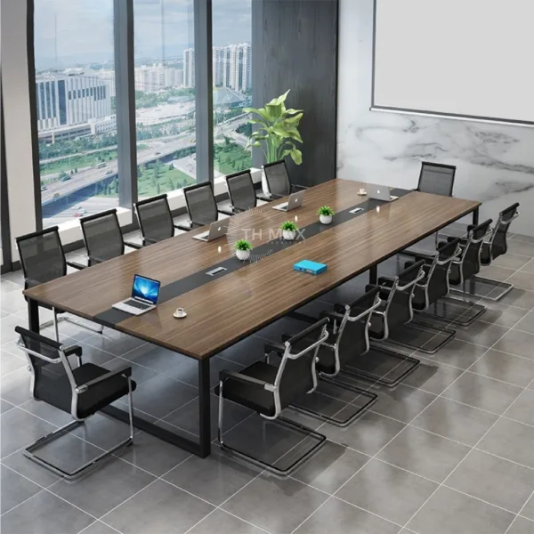 Bàn họp văn phòng chân sắt TH MAX BHCS - 33