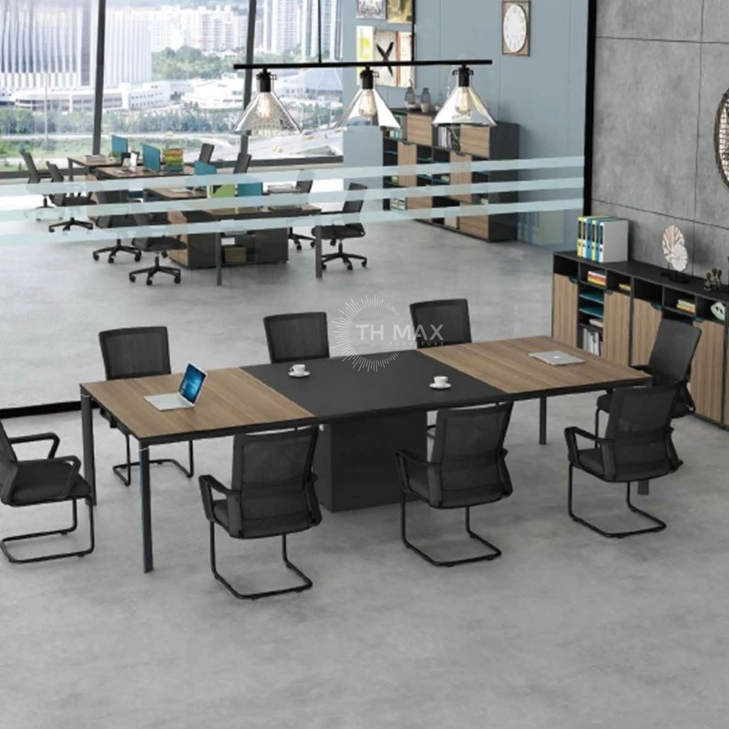 Bàn họp văn phòng chân sắt TH MAX BHCS - 72 Bàn họp văn phòng chân sắt TH MAX BHCS - 72