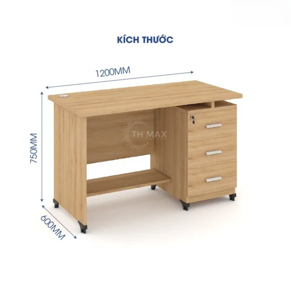 Bàn nhân viên chân gỗ TH MAX BNVCG - 17
