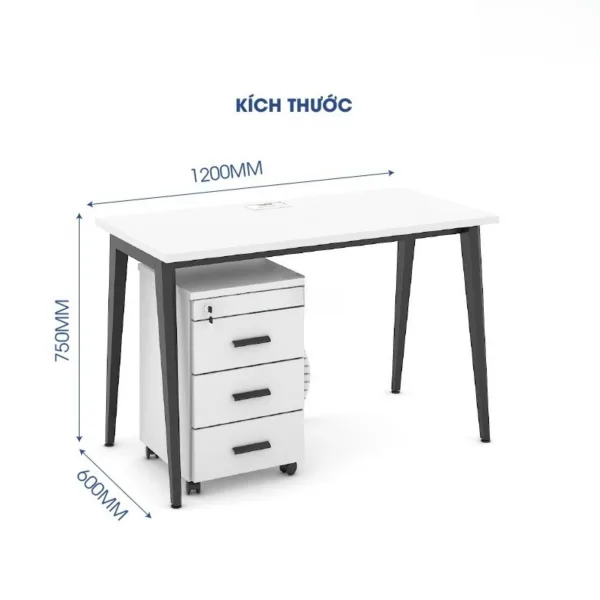 Bàn nhân viên chân sắt TH MAX BNVCS - 52