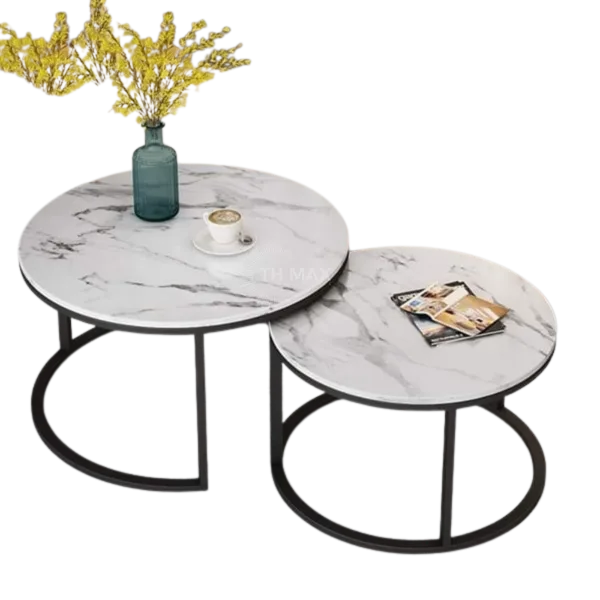 Bàn Trà Đôi Mặt Đá TH MAX BT-02