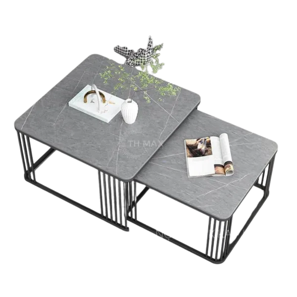 Bàn Trà Đôi Mặt Đá TH MAX BT-16