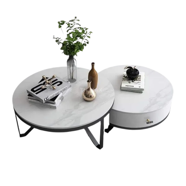 Bàn Trà Đôi Ngăn Kéo Mặt Đá TH MAX BT-17