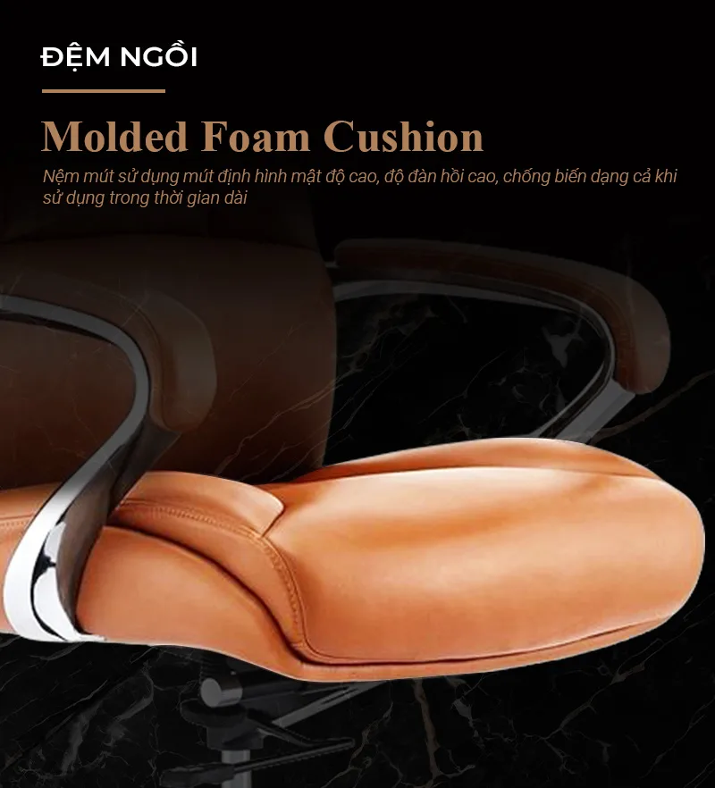 Ghế Chủ Tịch Da Bò Italy Nhập Khẩu TH MAX GCT-16