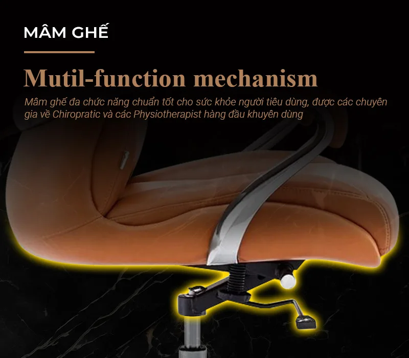 Ghế Chủ Tịch Da Bò Italy Nhập Khẩu TH MAX GCT-16