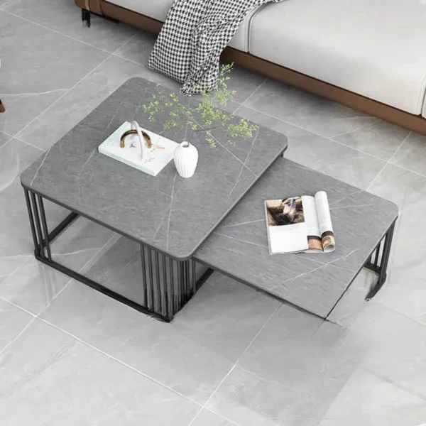 Bàn Trà Đôi Mặt Đá TH MAX BT-16