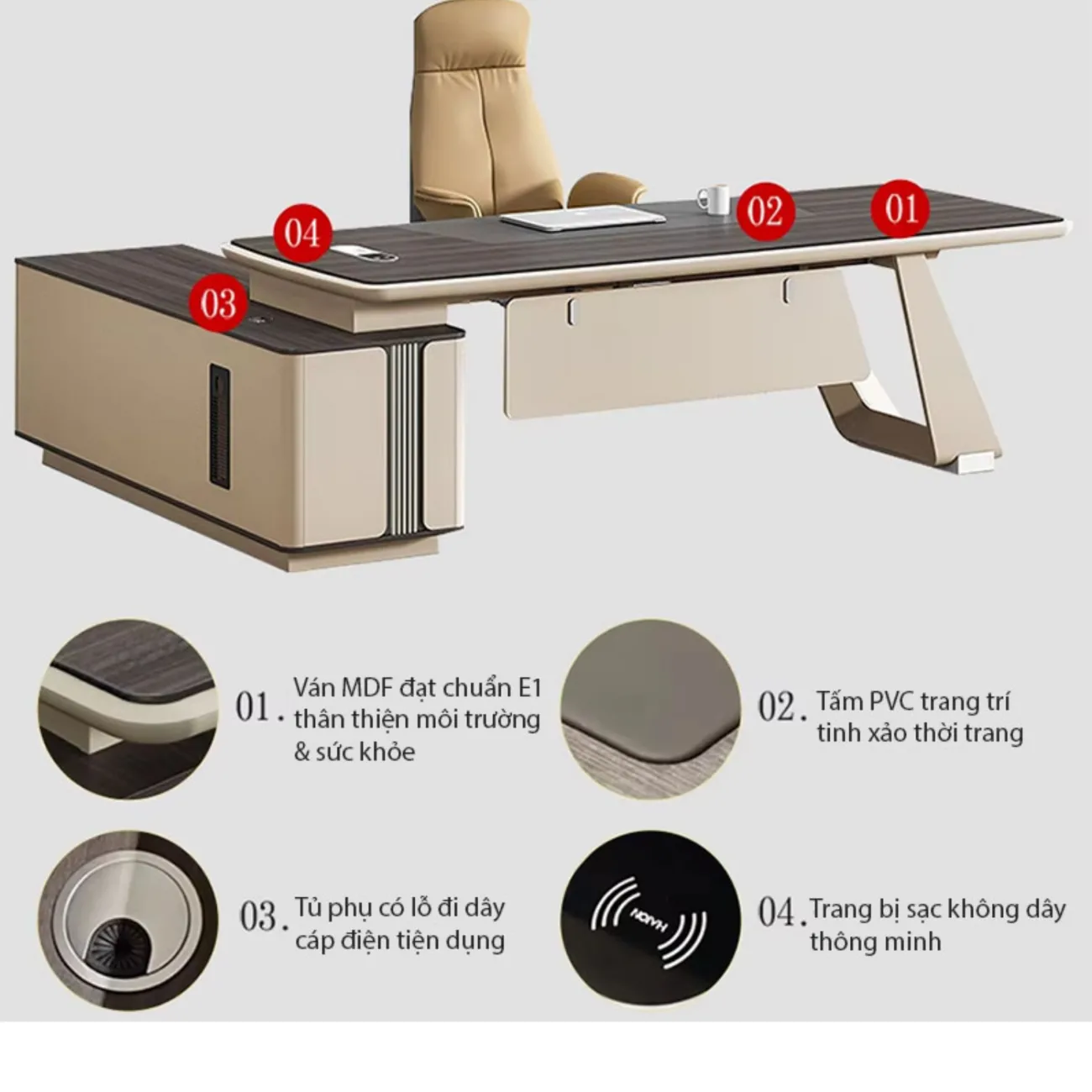 Bàn chủ tịch nhập khẩu TH MAX BCT - 05 Bàn chủ tịch nhập khẩu TH MAX BCT - 05