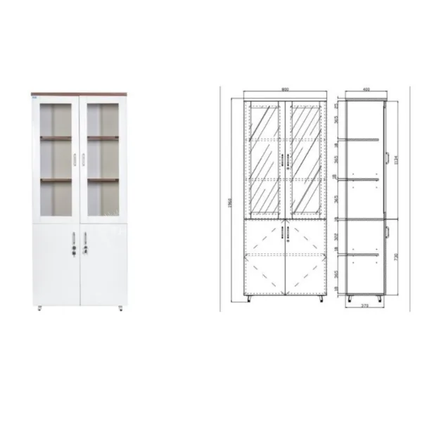 Tủ tài liệu gỗ TH MAX TTLG - 02