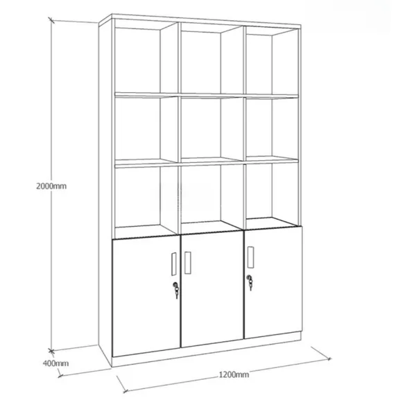 Tủ tài liệu gỗ TH MAX TTLG - 47