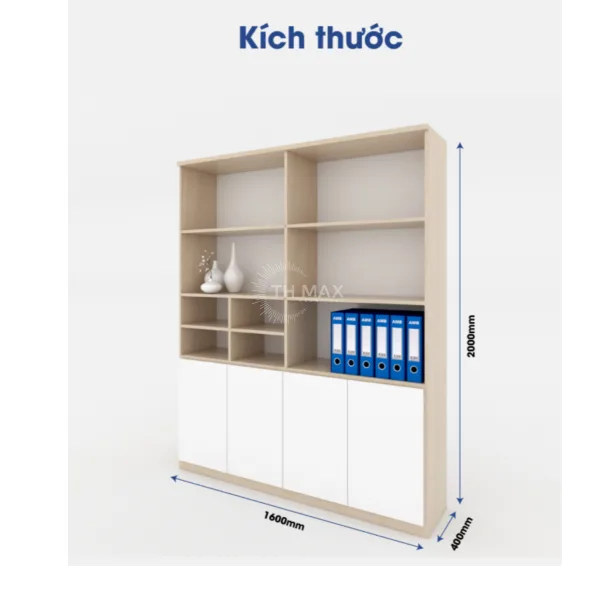 Tủ tài liệu gỗ TH MAX TTLG - 48