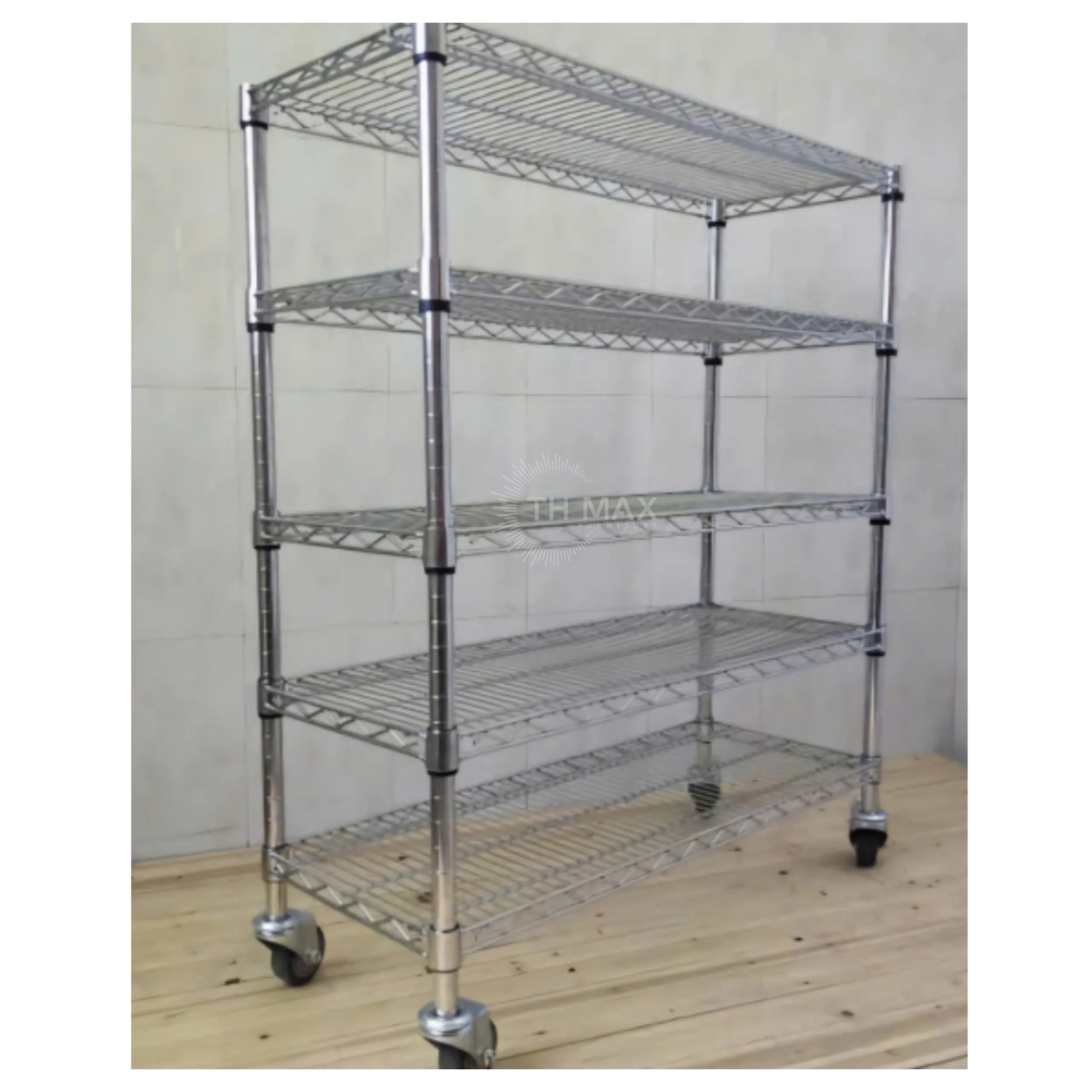 Xe Đẩy Inox TH MAX XĐ-01 Xe Đẩy Inox TH MAX XĐ-01