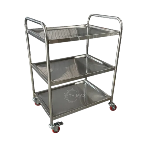 Xe Đẩy Inox 3 Tầng TH MAX XĐ-11