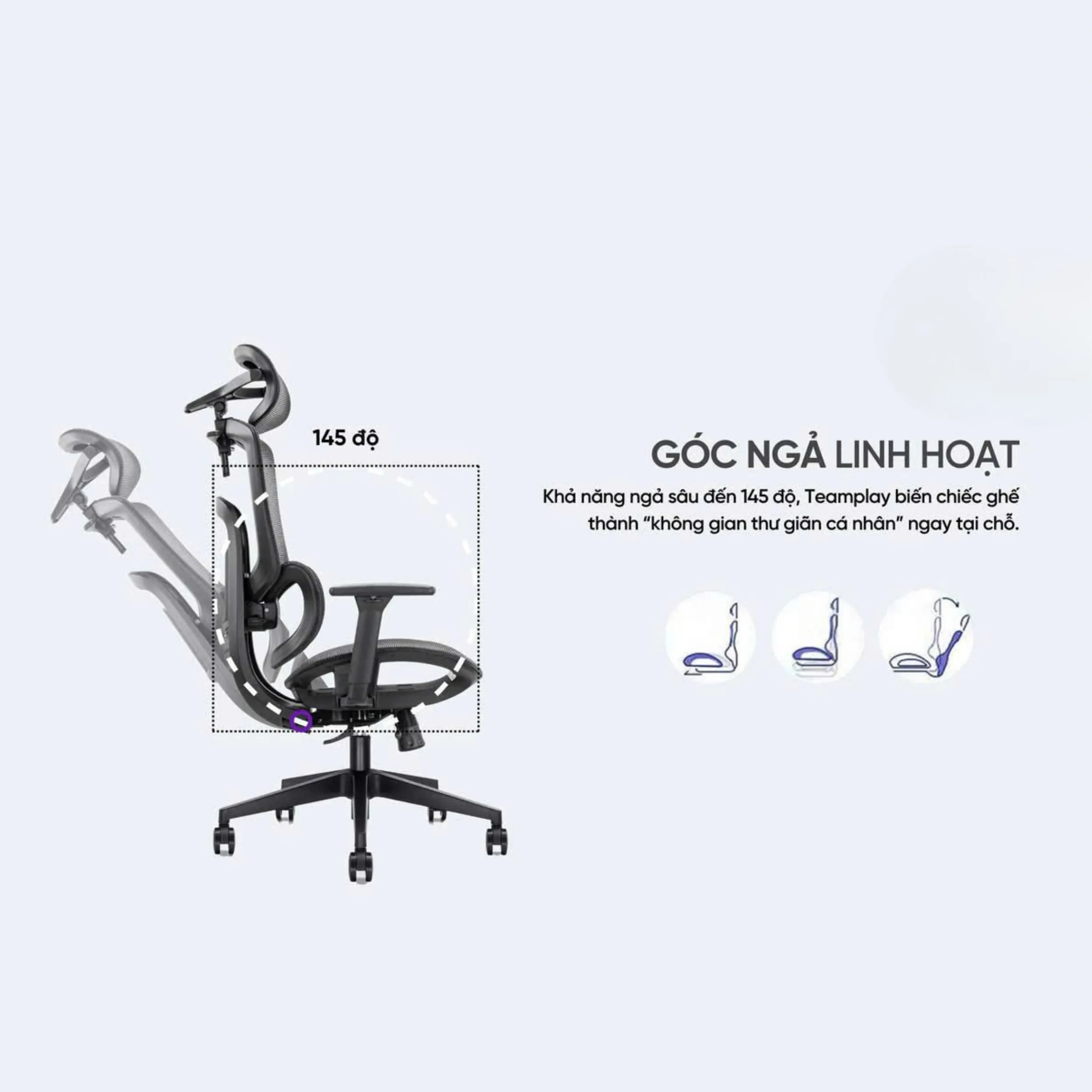 Ghế công thái học TH MAX: Mỗi chức năng - mỗi trải nghiệm