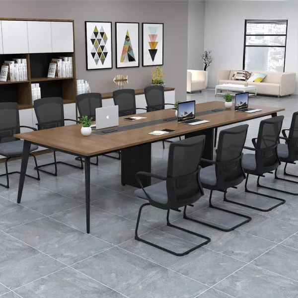 Bàn họp văn phòng chân sắt TH MAX BHCS - 77