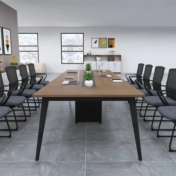 Bàn họp văn phòng chân sắt TH MAX BHCS - 77