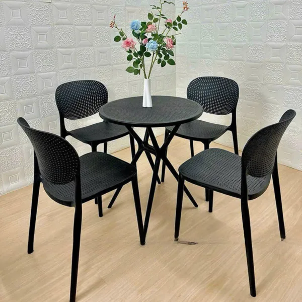 Bộ bàn ghế cafe nhựa đúc TH MAX - BGCF - 05